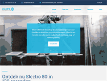 Tablet Screenshot of electro80.be